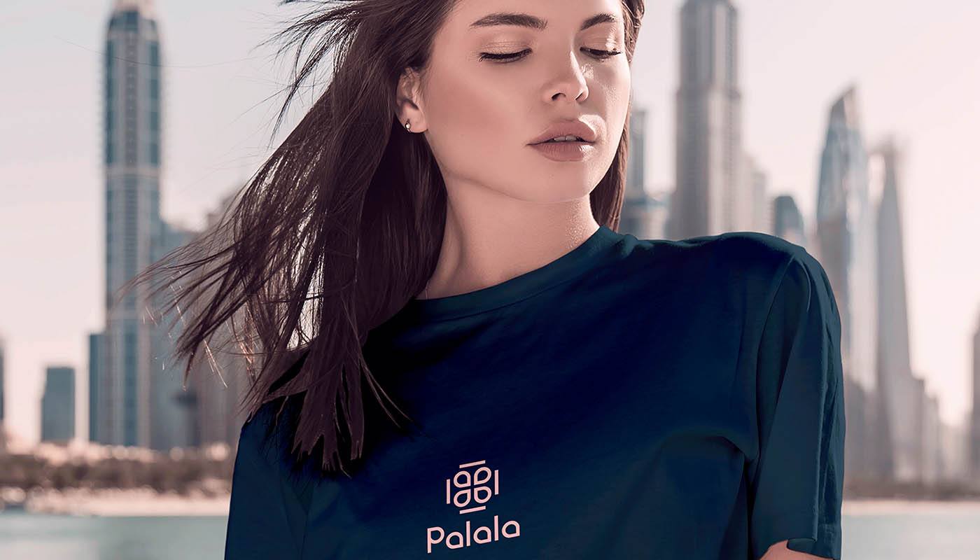 palala瘦身減肥產(chǎn)品與服務(wù)工作室品牌logo設(shè)計(jì)形象vi設(shè)計(jì),方形花朵高識別風(fēng)格