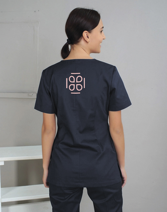 Palala瘦身減肥產(chǎn)品與服務(wù)工作室品牌logo設(shè)計(jì)形象vi設(shè)計(jì),方形花朵高識別風(fēng)格-工作服