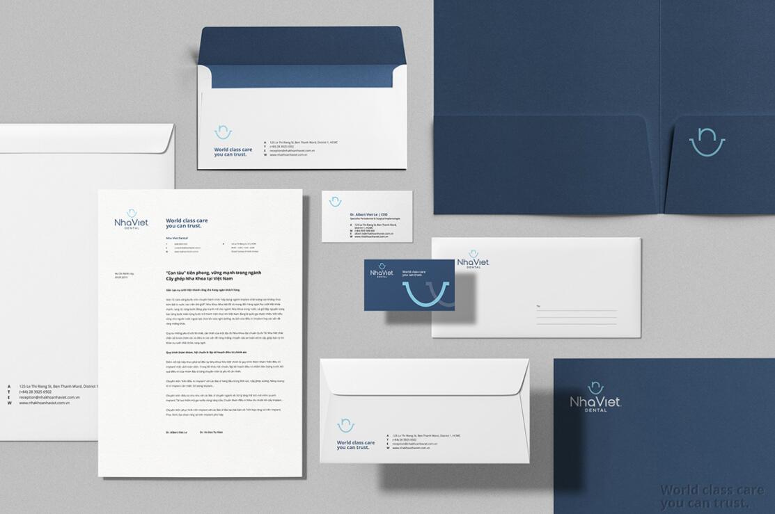 Nha Viet 牙科牙齒醫療診所品牌全案策劃設計-logo/vi/