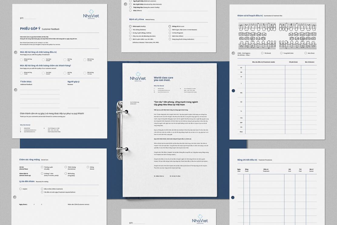 Nha Viet 牙科牙齒醫療診所品牌全案策劃設計-logo/vi/