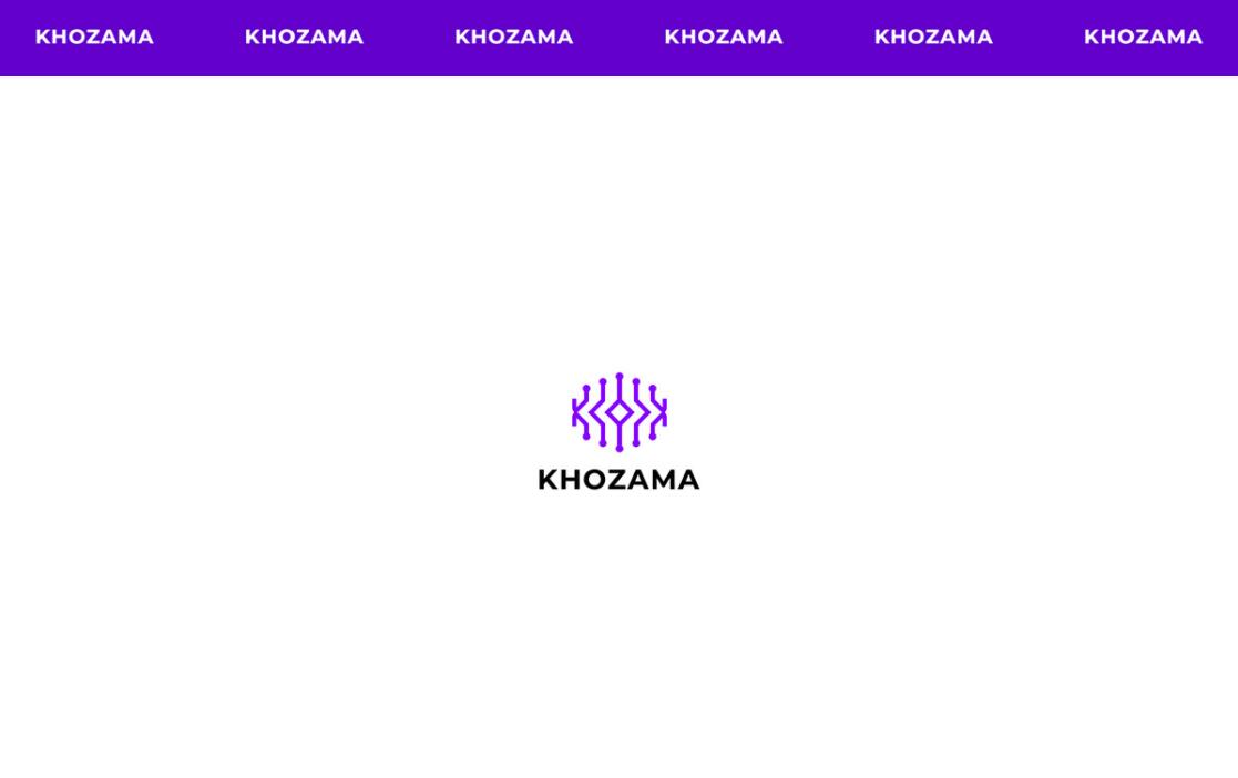 Khozama數碼科技電子產品在線商店品牌logo設計vi設計，“字母k+電路”圖案