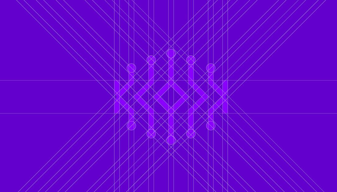 Khozama數碼科技電子產品在線商店品牌logo設計vi設計，“字母k+電路”圖案