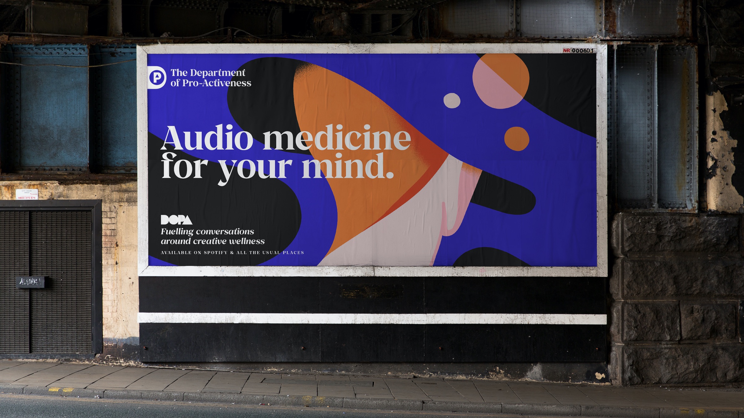 DOPA 健康播客平臺logo設計vi設計。幾何矢量風格