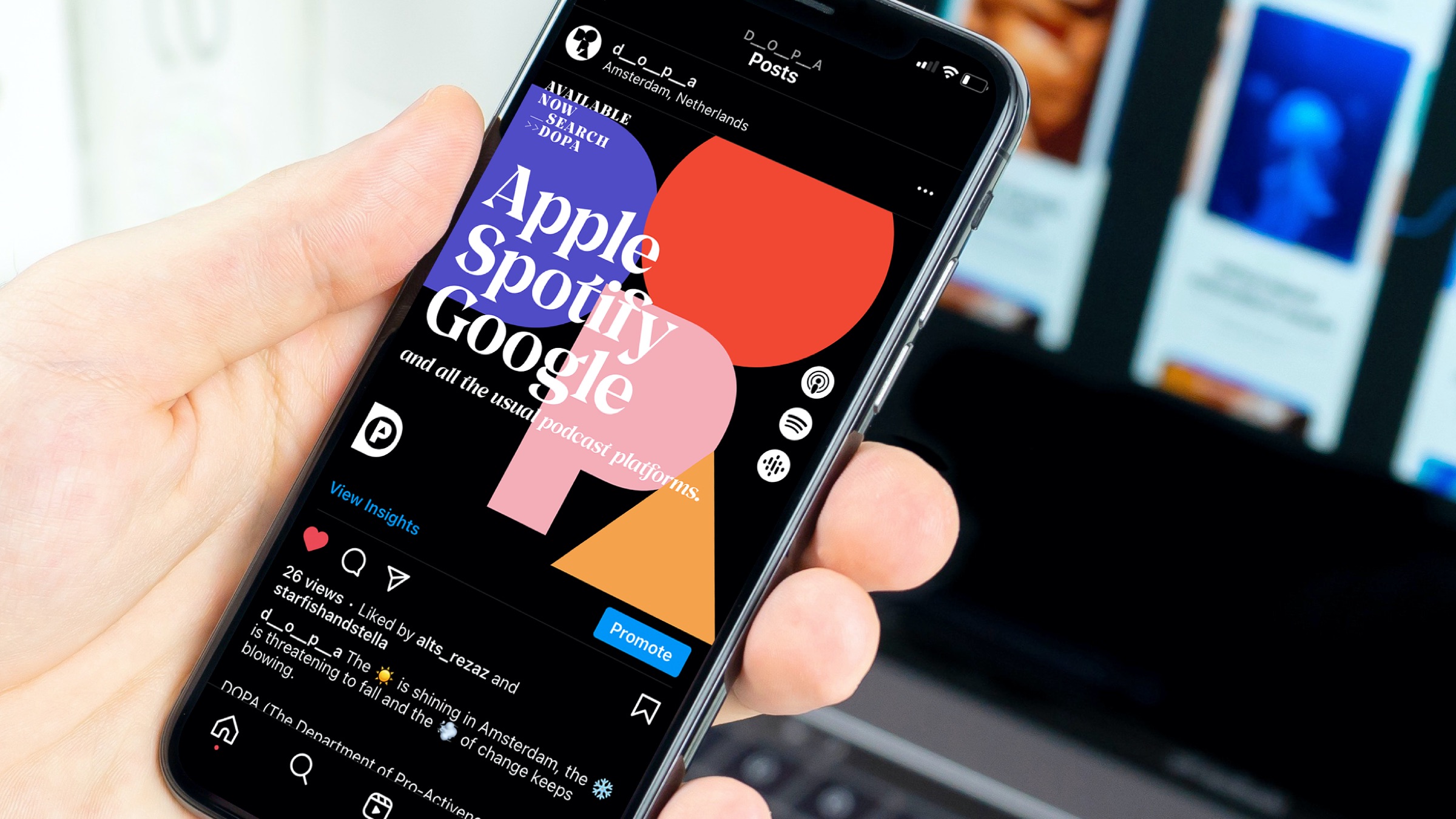 DOPA 健康播客平臺logo設計vi設計。幾何矢量風格
