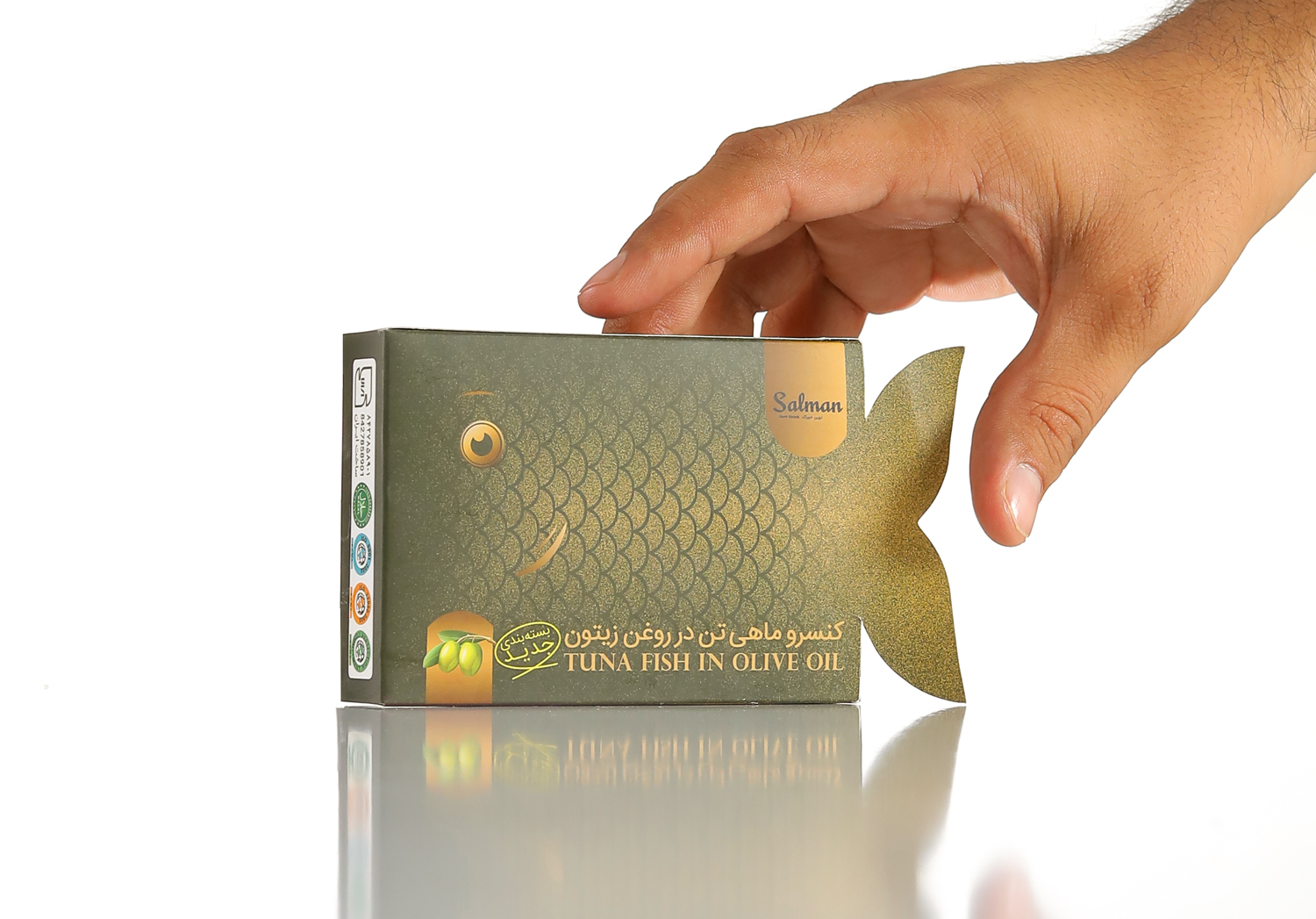 薩爾曼金槍魚罐頭包裝設(shè)計“魚鱗圖案”
