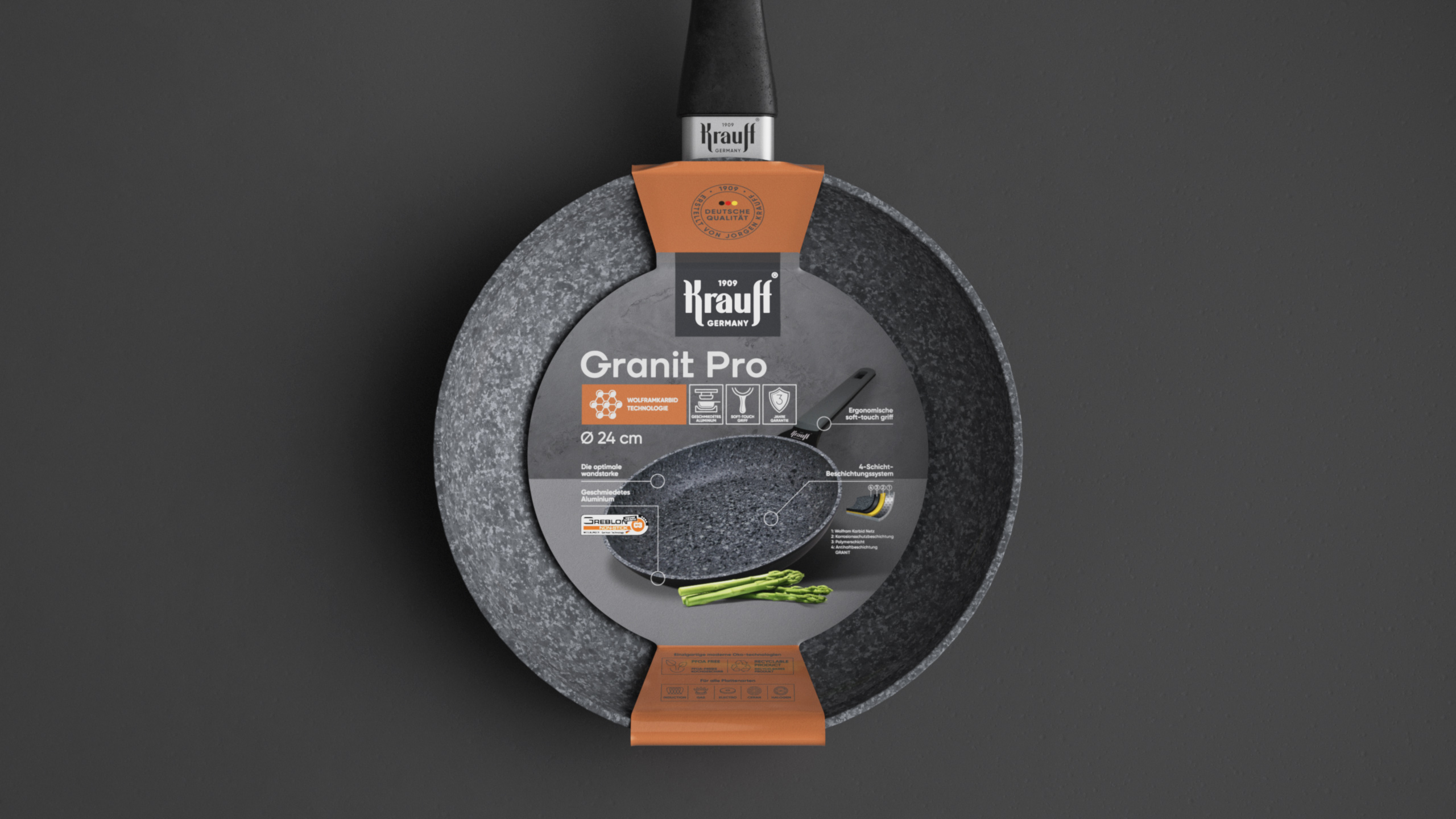 J?rgen Krauf 不銹鋼鍋具刀具品牌包裝設計logo設計