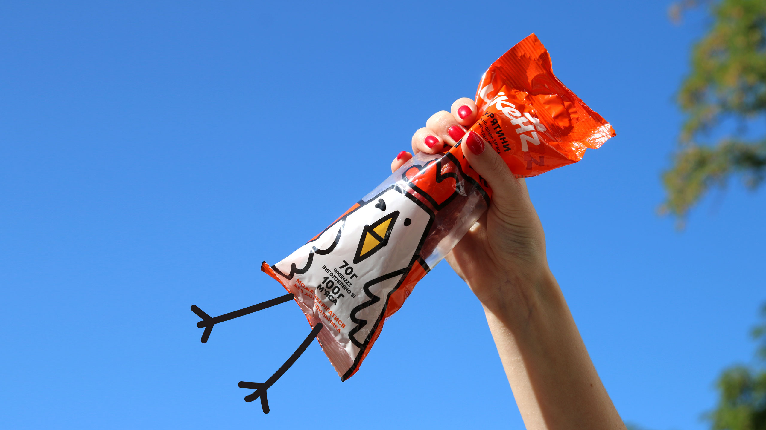 Chicken Kabanosi雞肉火腿腸即食零食包裝設(shè)計(jì)品牌起名與小雞吉祥物設(shè)計(jì)