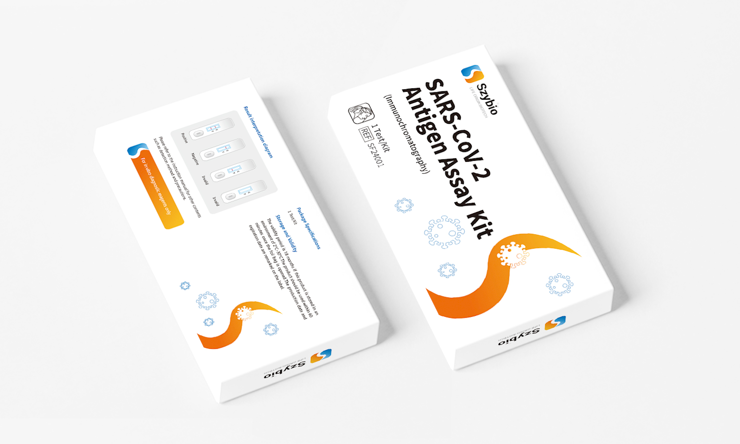 武漢生之源新冠病毒檢測試劑出口產品包裝設計