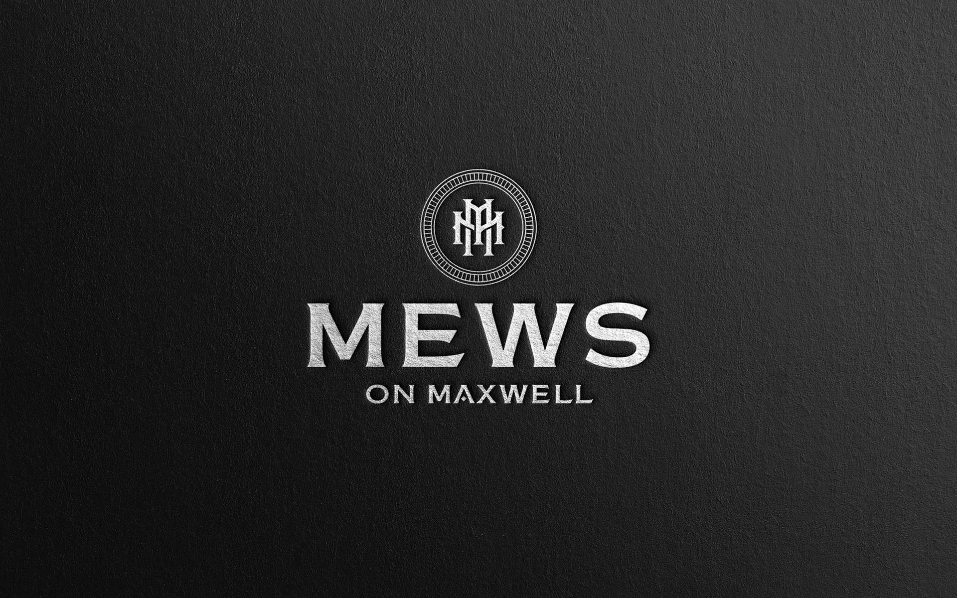 Mews 英式聯排別墅房地產樓盤項目奢侈風格M雙字母徽標logo設計-上海品牌設計公司