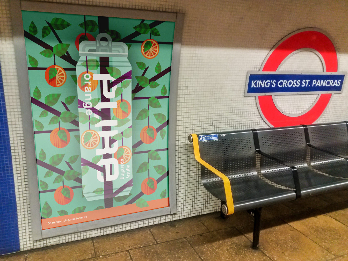 PURE罐裝蘇打水氣泡濃縮果汁飲料包裝設(shè)計(jì)“幾何圖案風(fēng)格”