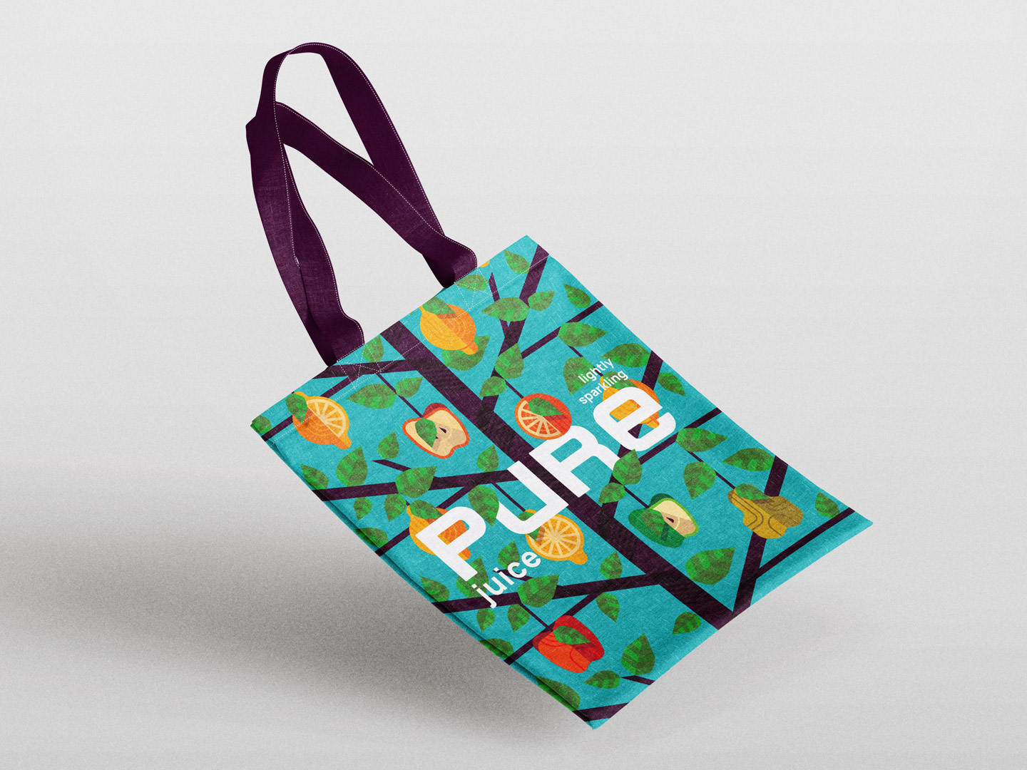 PURE罐裝蘇打水氣泡濃縮果汁飲料包裝設(shè)計(jì)“幾何圖案風(fēng)格”