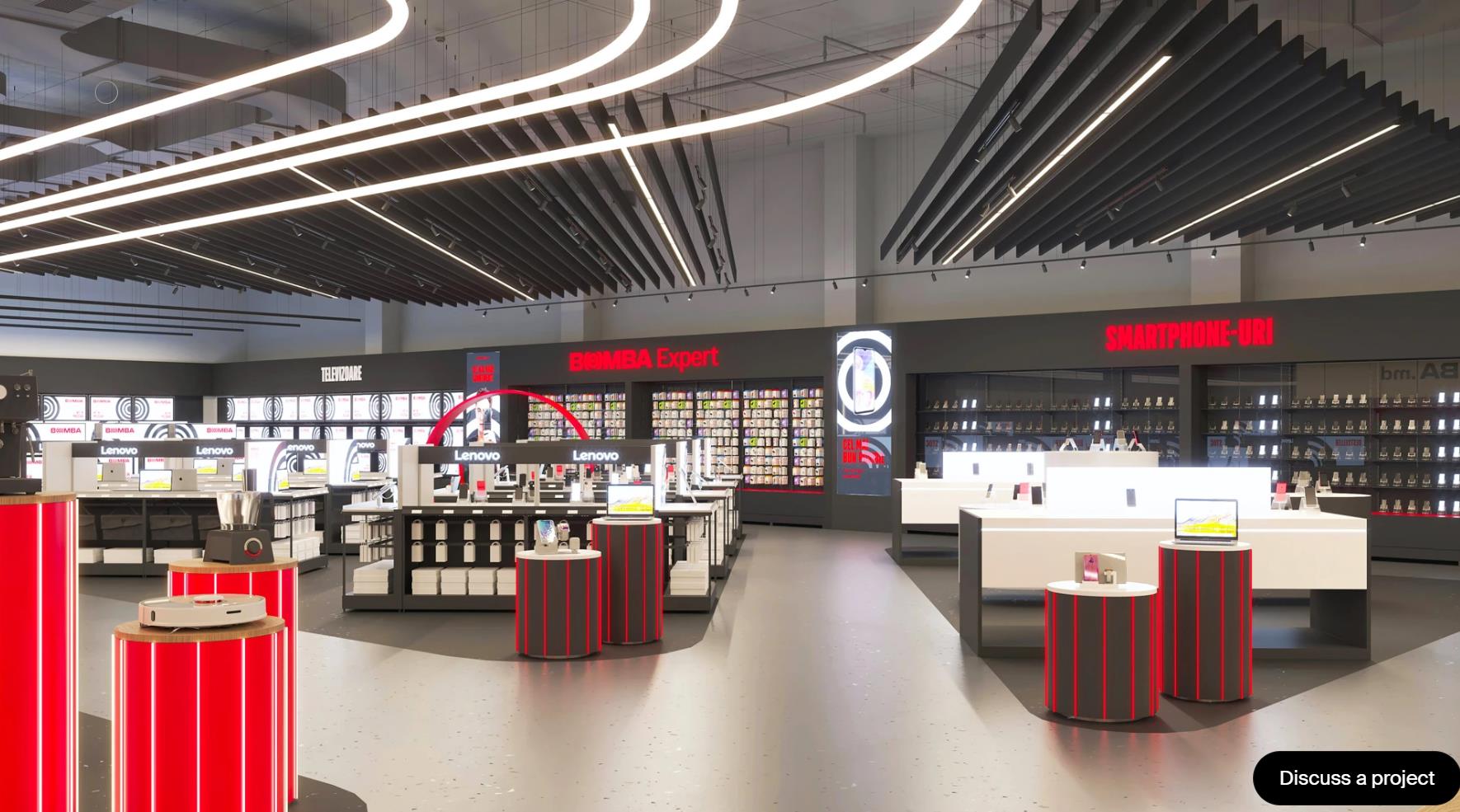  Bomba 電子與零售新品牌形象設(shè)計店鋪空間設(shè)計陳列設(shè)計