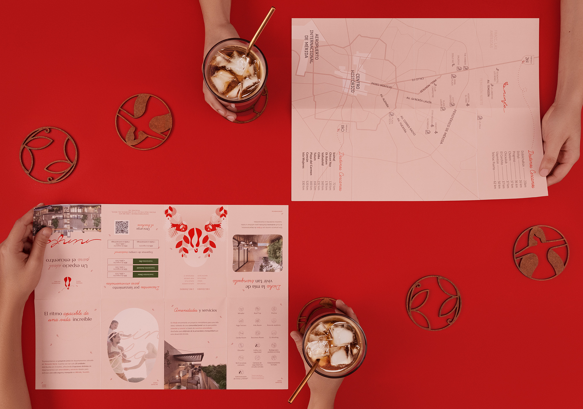 Ninfa 生活社區logo設計品牌形象設計，一個放松身心享受寧靜生活的地方