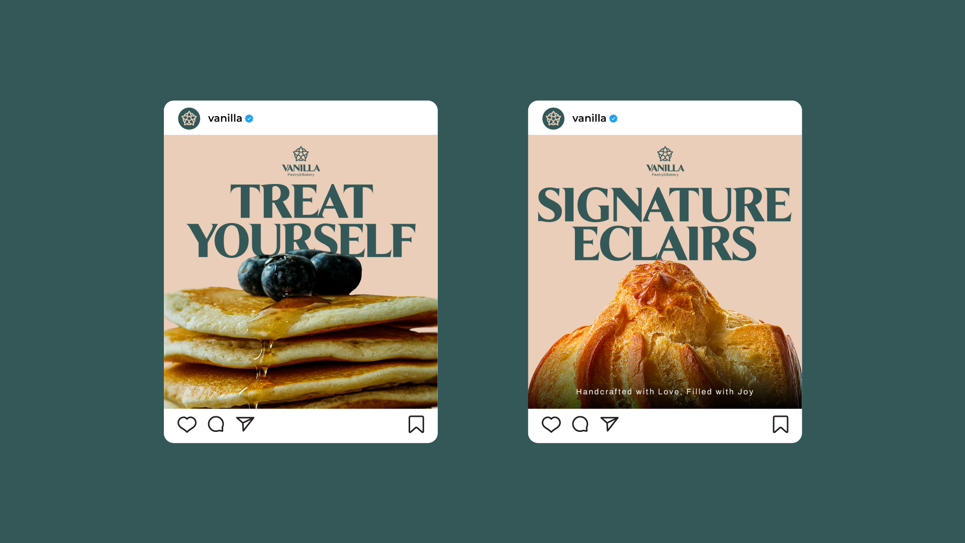 VANILA 面包店品牌形象logo設(shè)計(jì)與扁平插畫設(shè)計(jì)