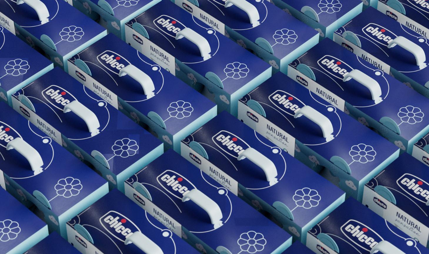 chicco嬰兒天然日化洗護產品“熊貓”吉祥物設計包裝設計