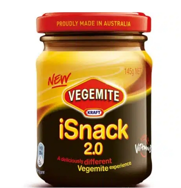 Vegemite Isnack 2.0 咸味醬品牌錯誤產品命名錯誤與包裝設計
