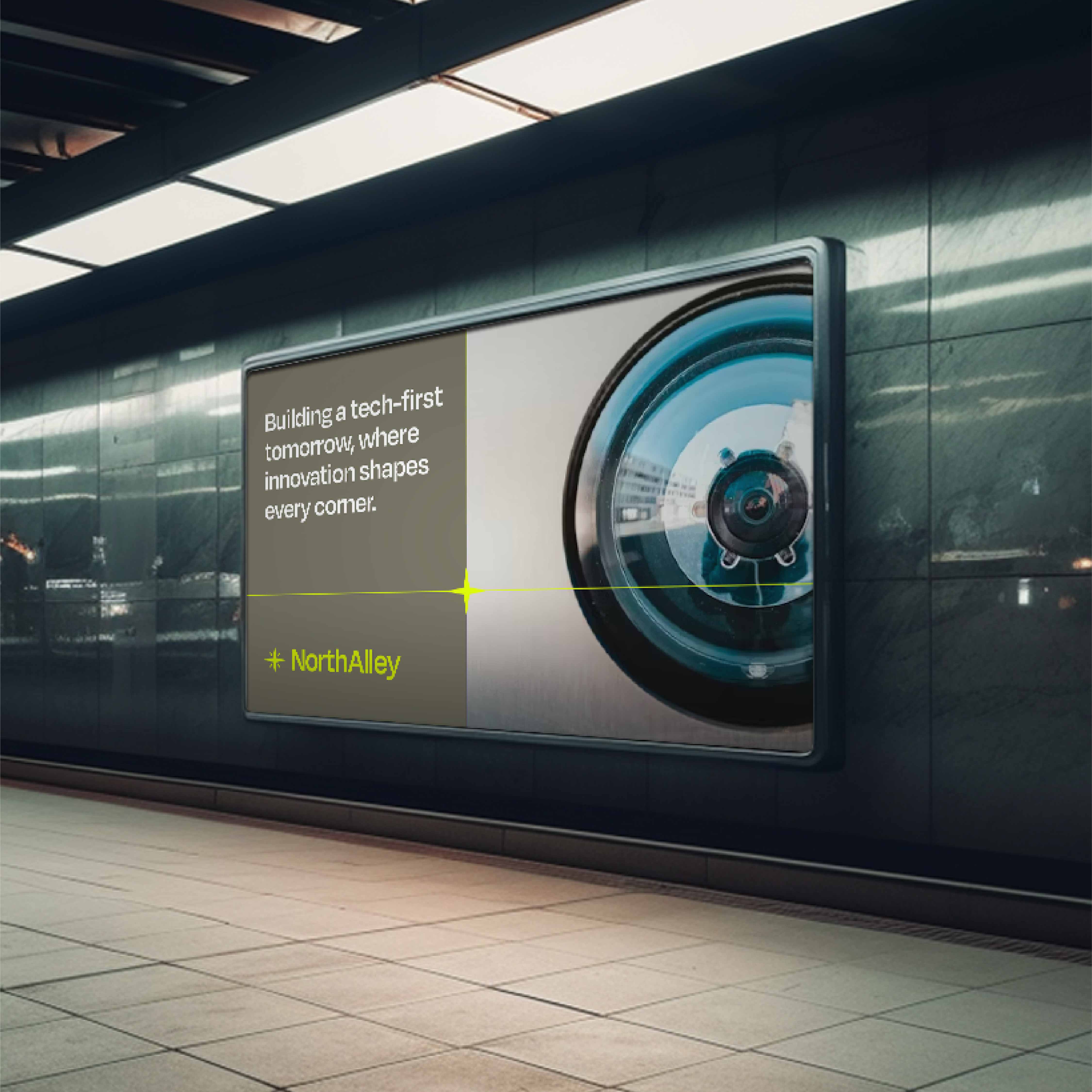 NorthAlley 科技公司品牌形象重塑設計vi設計“星星指南針”元素