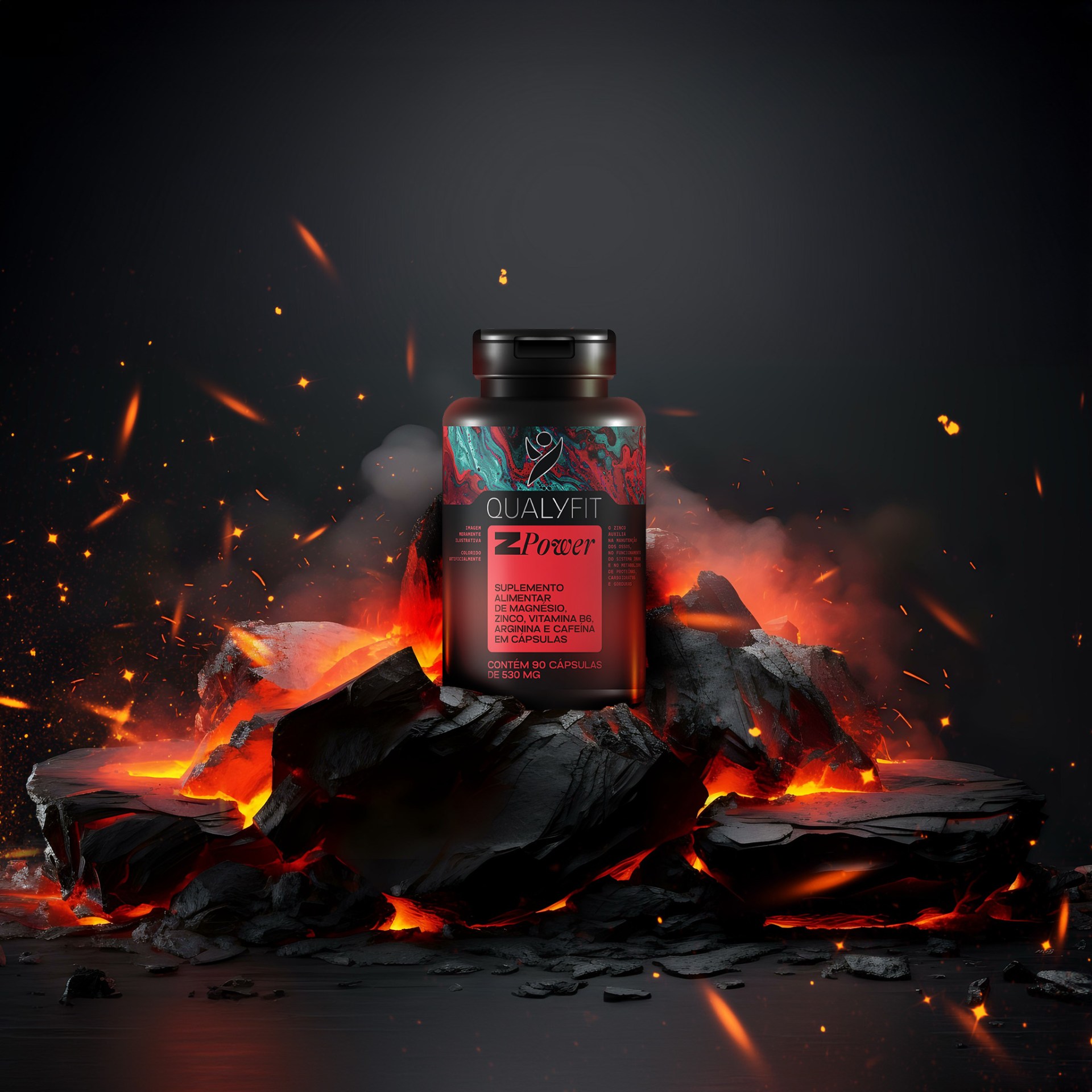 Qualyfit營養(yǎng)補(bǔ)充劑健康保健品更新logo設(shè)計(jì)包裝設(shè)計(jì)，運(yùn)動風(fēng)logo+藝術(shù)底色