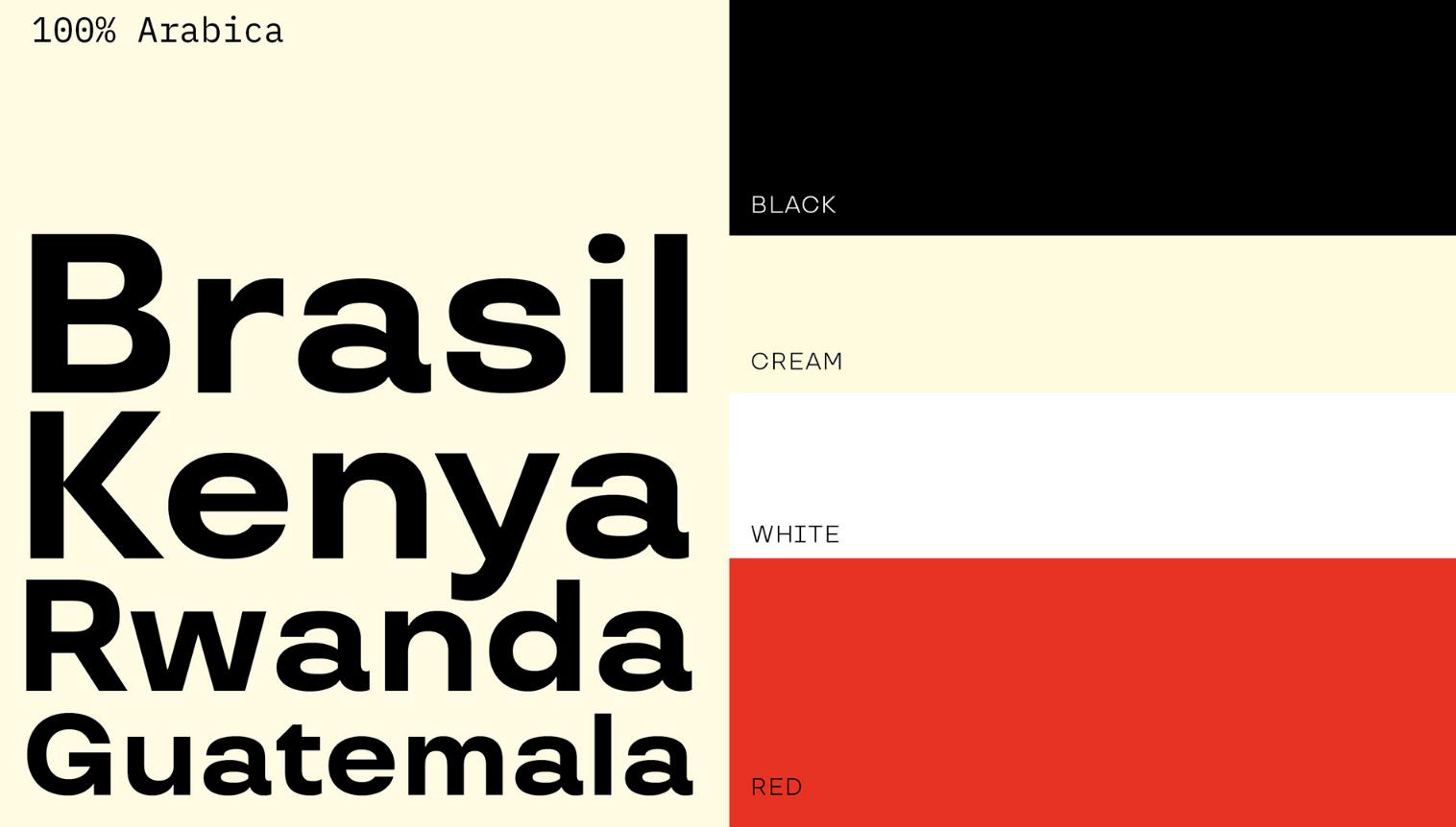 ziarno咖啡品牌設計-配色及字體