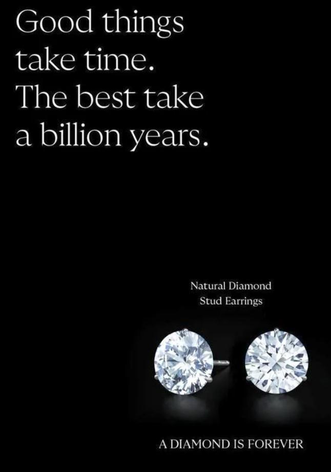 戴比爾斯“鉆石恒久遠，一顆永流傳”經典廣告