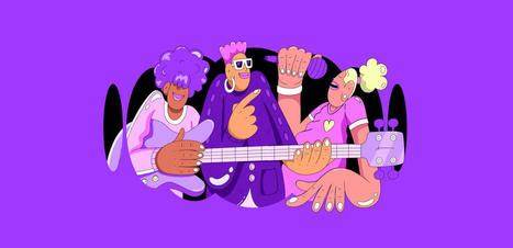 Deezer音樂平臺app品牌logo設計vi視覺形象識別設計，跳動的心臟