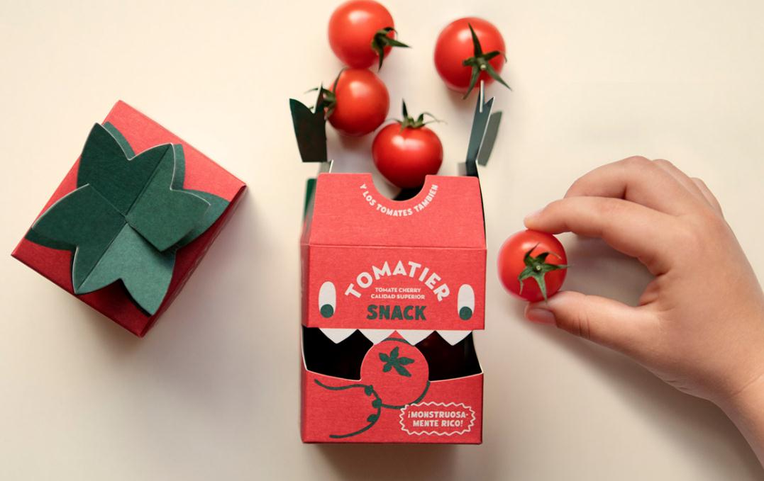 snack小番茄西紅柿大嘴怪獸開口創意包裝設計