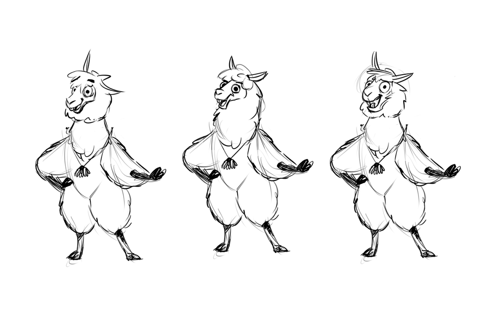 Lagerby 線上商城駱駝吉祥物設計創造過程，表情動作尤為亮眼