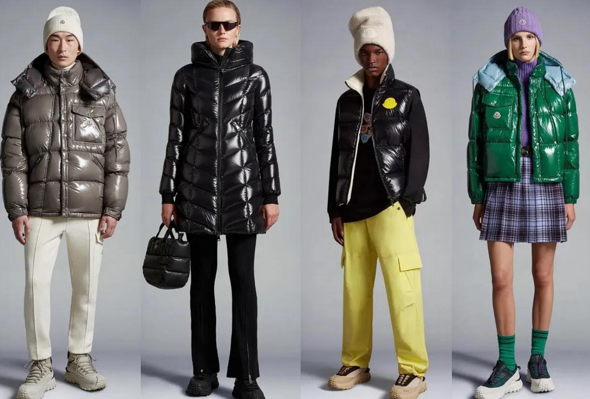 光澤、輪廓和造型提升了 Moncler 羽絨大衣的檔次