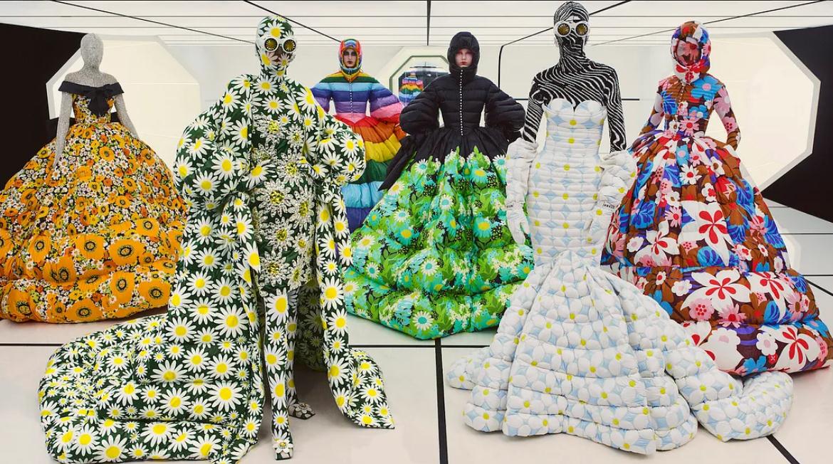 Moncler x 高級定制品牌 Richard Quinn。圖片來源：Wonderland Magazine