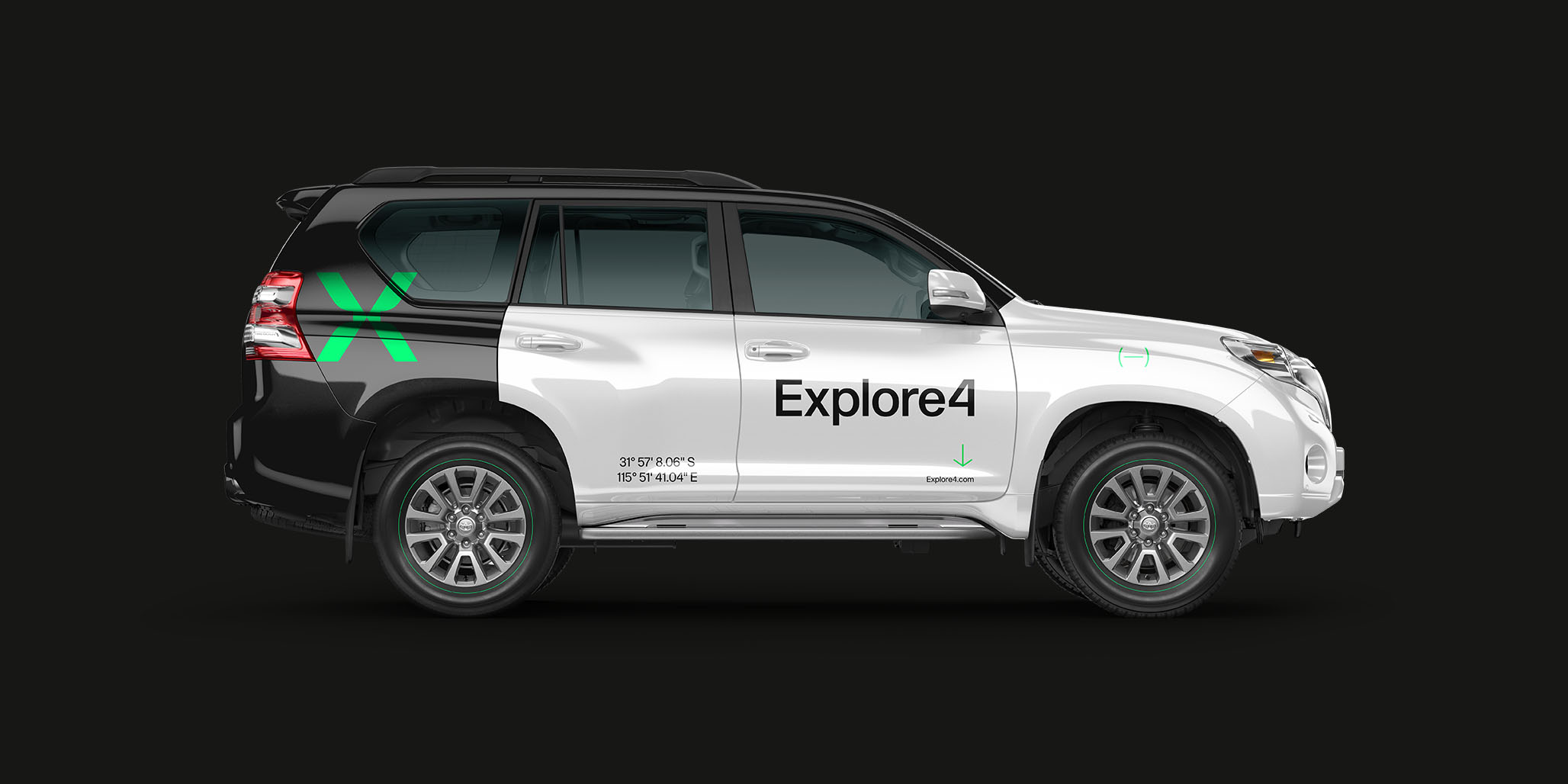 Explore4 四輪驅(qū)動(dòng)探險(xiǎn)車(chē)輛租賃公司品牌創(chuàng)建與品牌形象設(shè)計(jì)