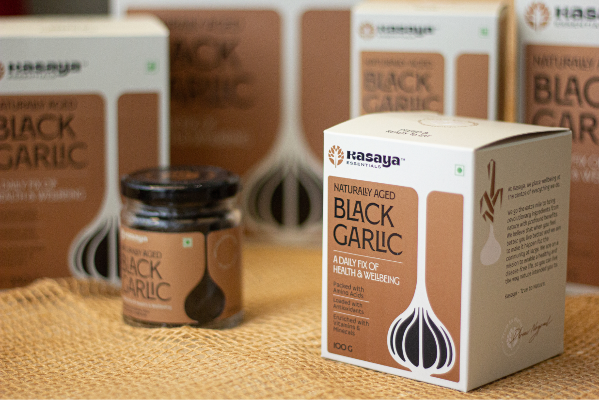 Kasaya發(fā)酵黑蒜健康養(yǎng)生滋補品品牌創(chuàng)建-命名-logo-包裝設(shè)計