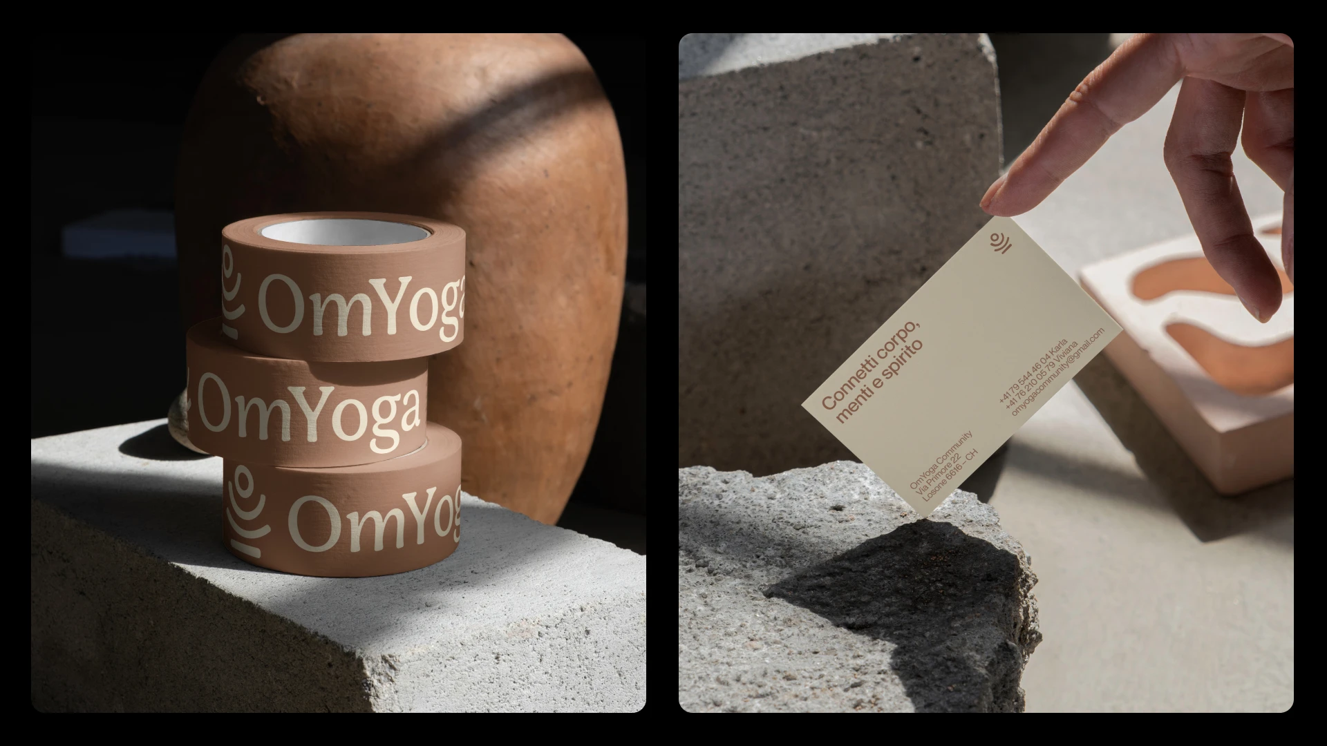 OmYoga 健康與瑜伽品牌設計-logo&vi設計