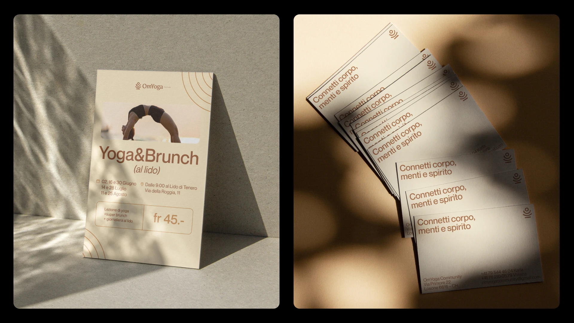 OmYoga 健康與瑜伽品牌設計-logo&vi設計公司