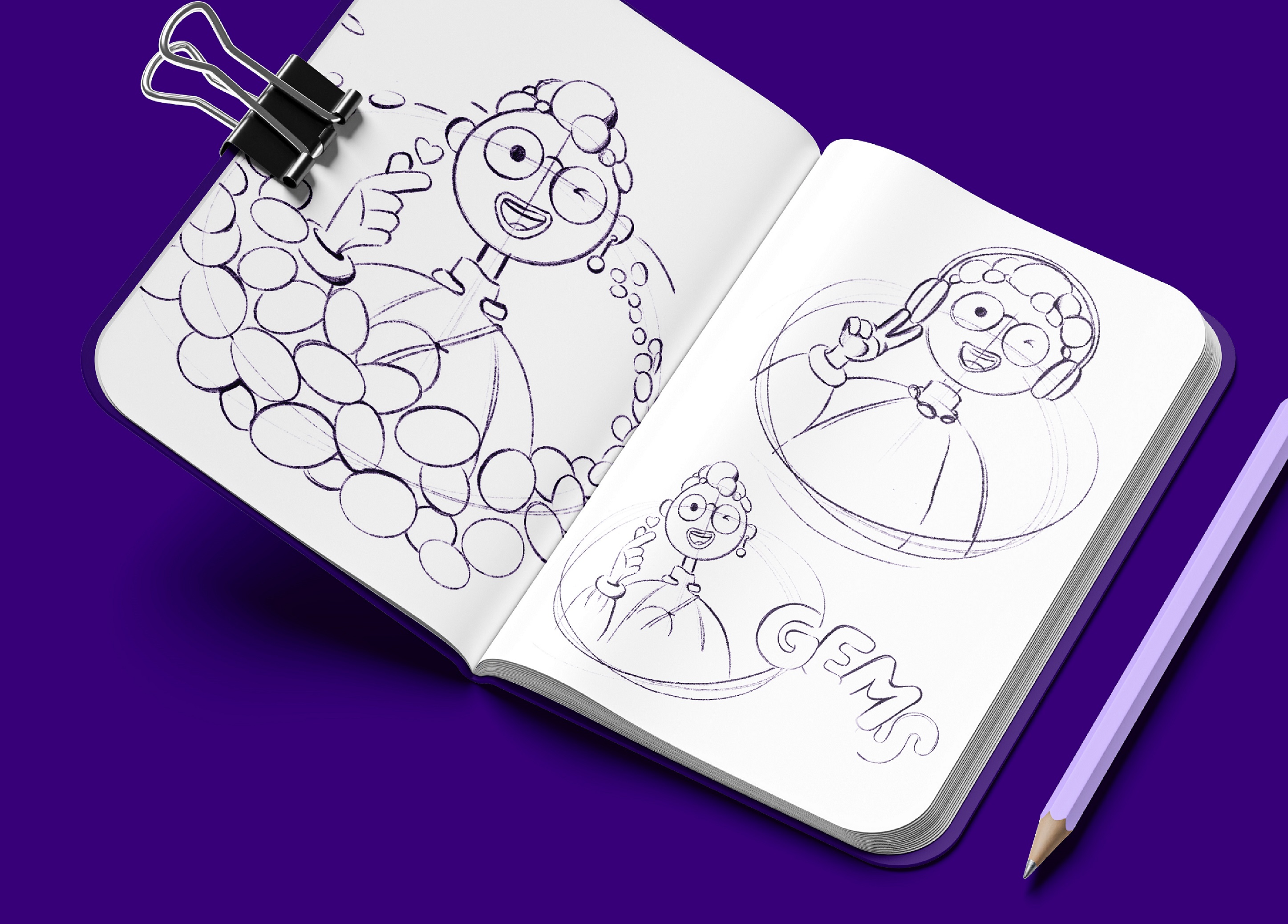 吉百利寶石巧克力兒童糖豆包裝設計 3D建模巧克力女孩元素