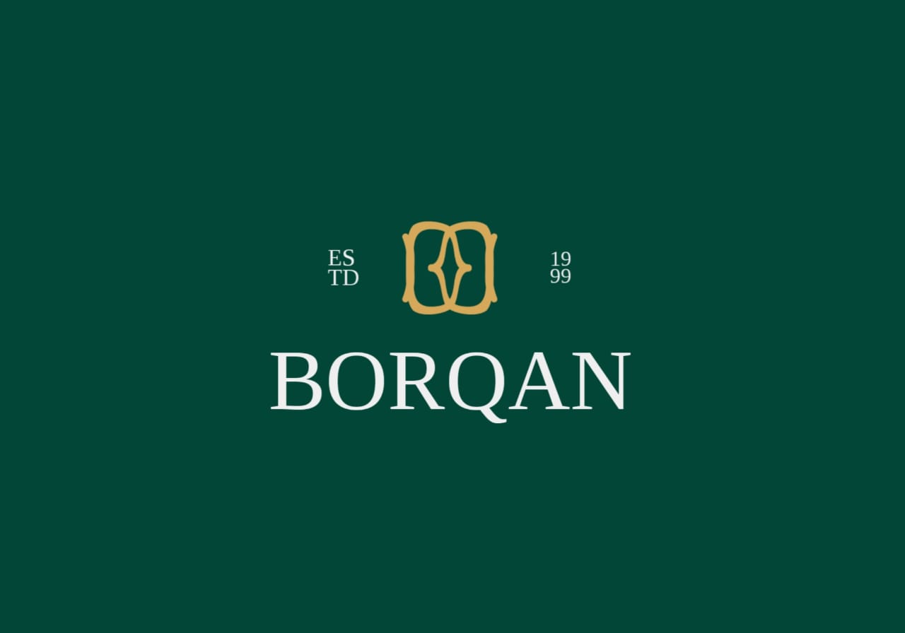 Borqan珠寶品牌logo形象設計,兩個字母B合并負空間星形