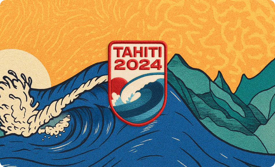 世界沖浪聯盟Teahupo''''''''o 2024 年WSL奧運服裝品牌視覺設計-上海品牌設計公司