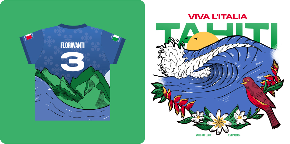 世界沖浪聯盟Teahupo''''''''o 2024 年WSL奧運服裝品牌視覺設計-上海品牌設計公司