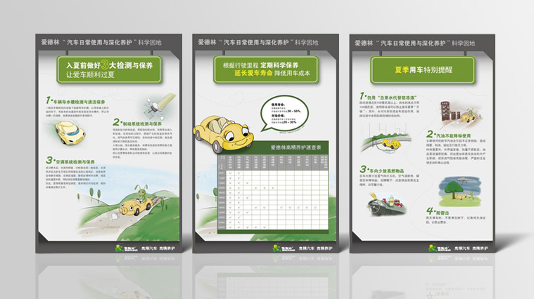 Runclean愛德林4S店形象看板設計