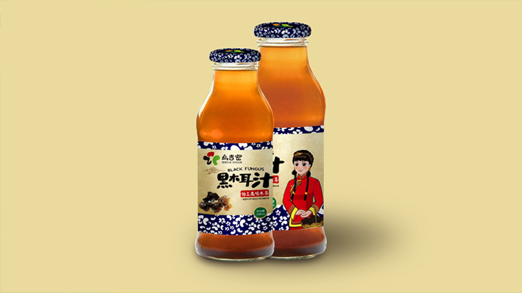 烏吉密黑木耳汁農產品包裝設計-上海農產品包裝設計案例2