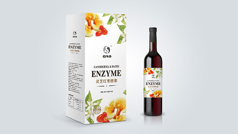 蜀陳香水果酵素禮盒紅酒裝包裝設計