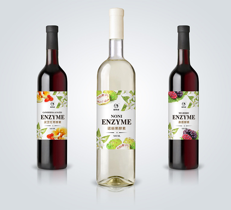 蜀陳香水果酵素禮盒紅酒裝包裝設計