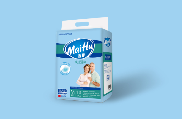 阿蓓納老人護理墊成人紙尿褲包裝設(shè)計