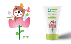 優益倍嬰兒護膚品包裝設計與套裝禮盒包裝設計