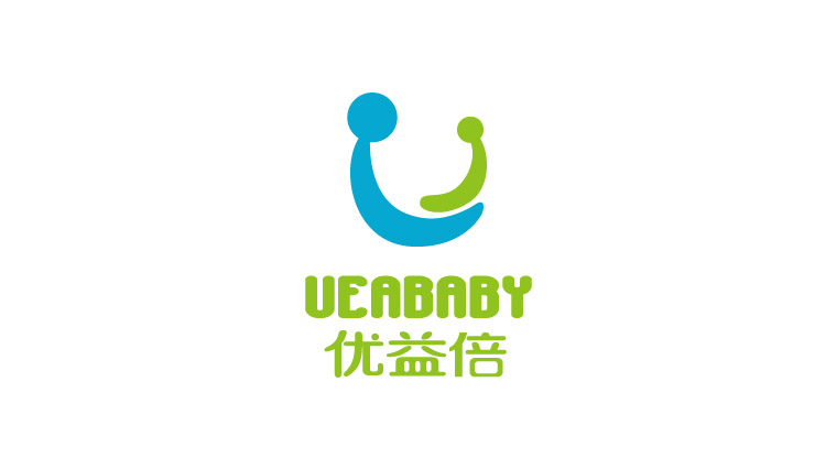 UEABABY優(yōu)益倍嬰兒護膚品品牌命名、logo設(shè)計-上海嬰童logo設(shè)計公司2