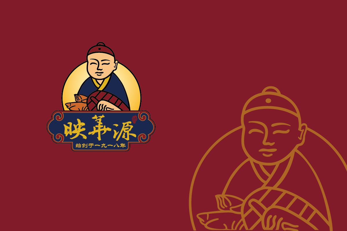 大連映華源食品餐飲公司logo設計品牌VI設計