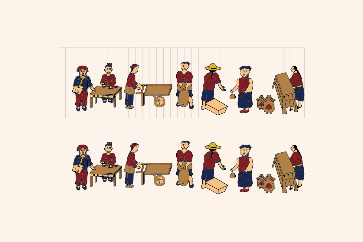 大連映華源食品餐飲公司logo設計品牌VI設計