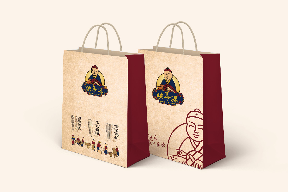 大連映華源食品餐飲公司logo設計品牌VI設計