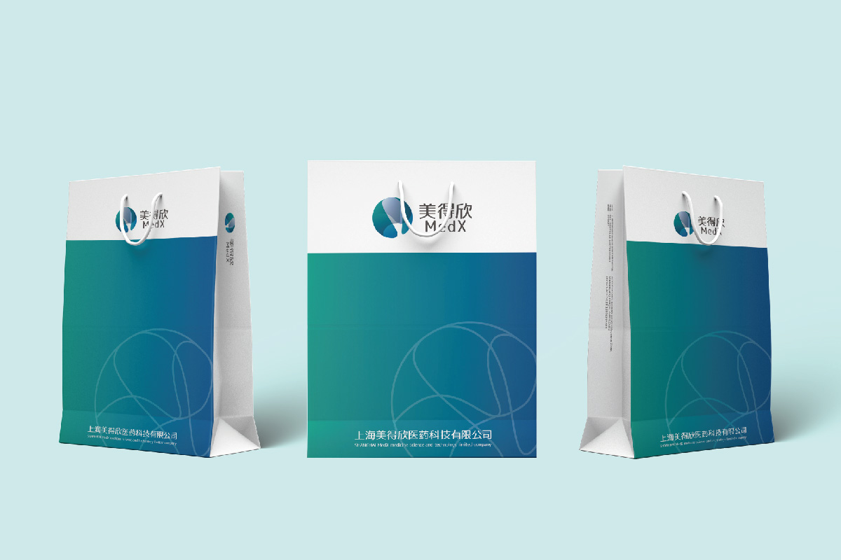 美得欣醫藥科技公司logo設計VI設計