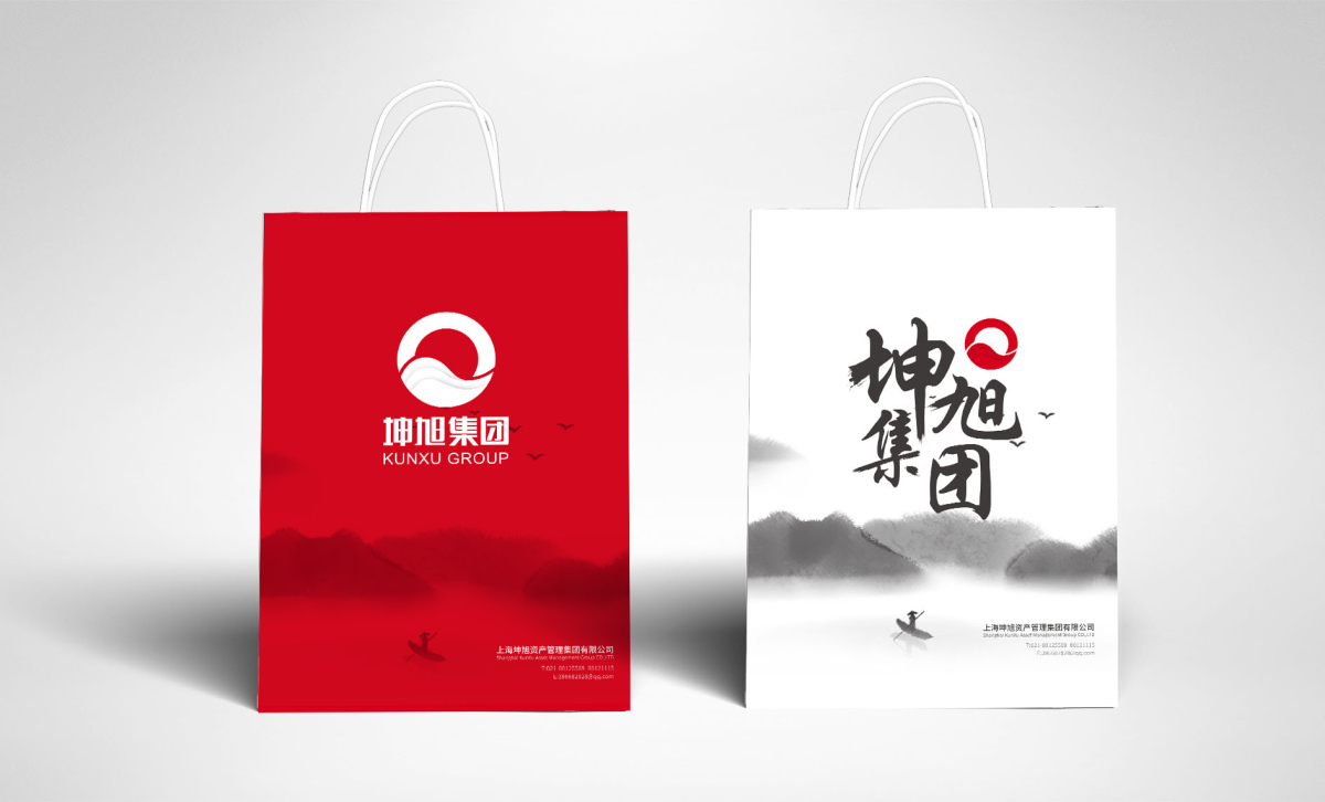 坤旭集團(tuán)企業(yè)文化MI策劃建設(shè)與公司llogo設(shè)計(jì)vi設(shè)計(jì)，濃濃中國(guó)風(fēng)