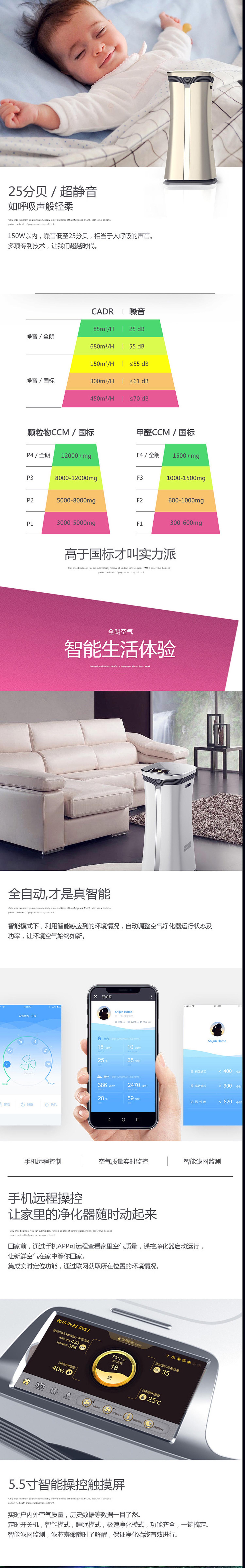 全朗凈化器電商網頁設計